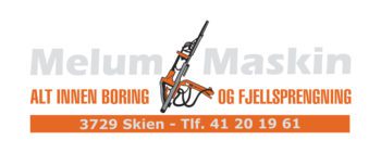Bilde av bedriftens logo - Melum Maskin AS - Fjellsprengning